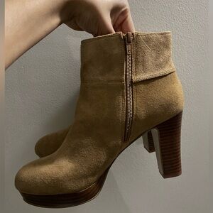 tan suede ankle boots